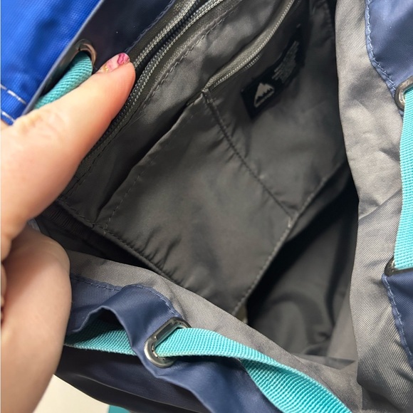 Burton Blue Parcel Pack Backpack Bag Outdoor Purse Shoulder Mini - Picture 5 of 5